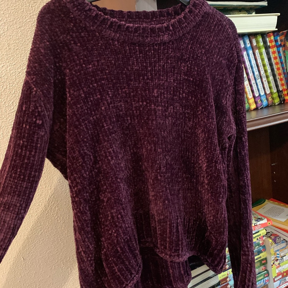 Aeropostale Purple Chenile Sweater